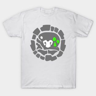 Abstract rock monster face art T-Shirt